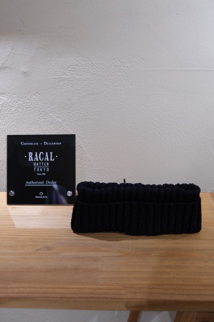 라칼 Racal Summer Japanese Paper Knit Hair Band - Black