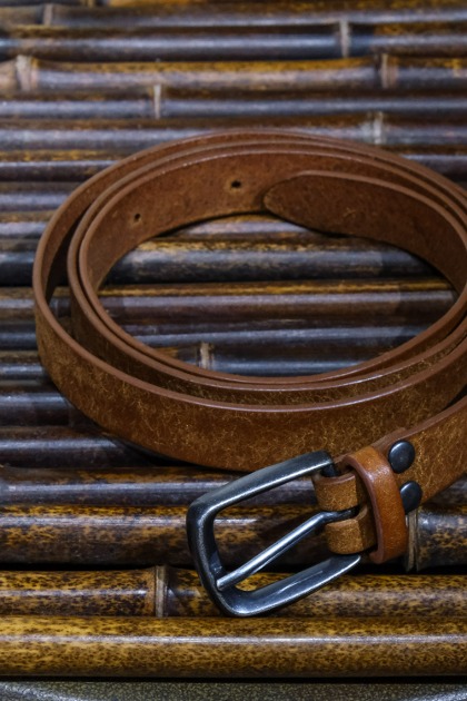 디가웰 Digawel - Leather Belt - Brown