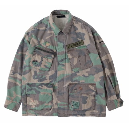 포터 클래식 Porter Classic - Aloha Camouflage Military Jacket - Camouflage