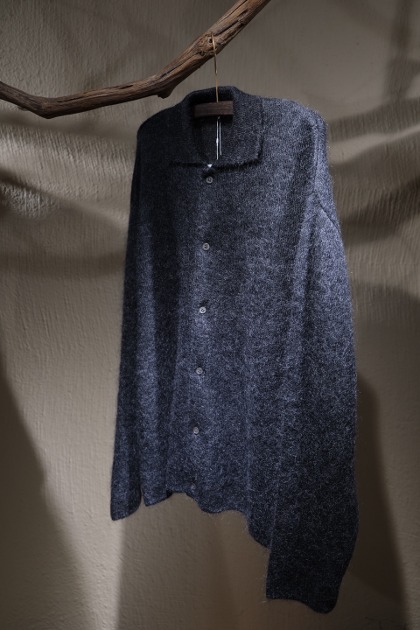 블랑 와이엠 Blanc YM Kid Mohair Knit Shirt - Grey